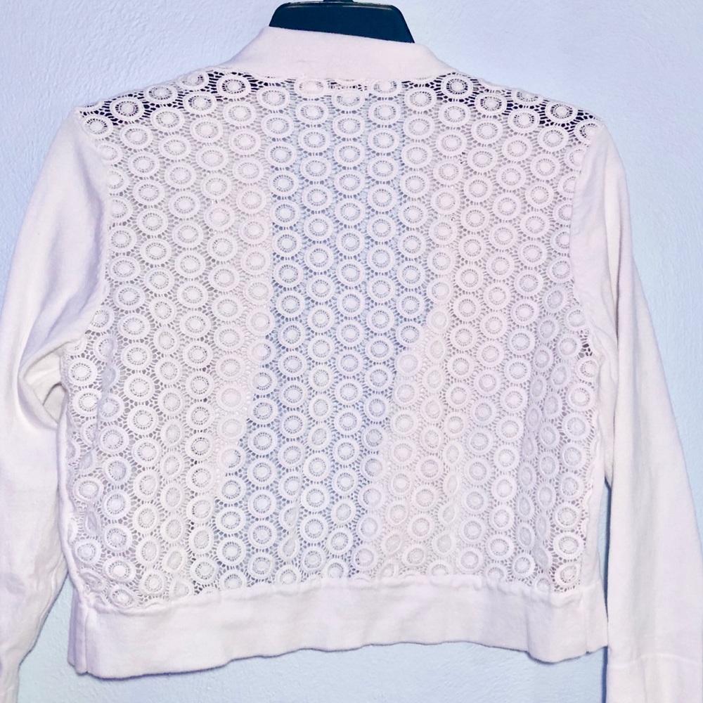 Calvin Klein White Patterned Shrug